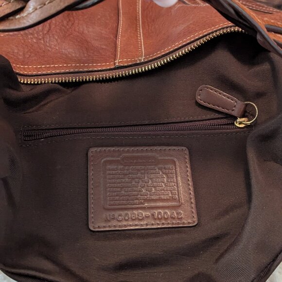 Coach Vtg Dylan Soho Pebbled Leather Hobo Bag Braided Handle - Picture 11 of 12